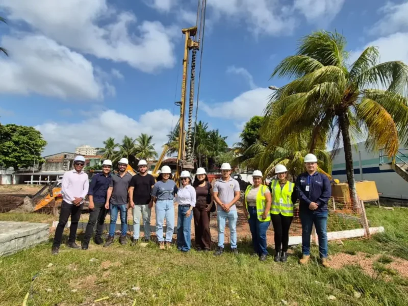 Cosanpa recebe estudantes e comunidades em canteiros de obras em Belém